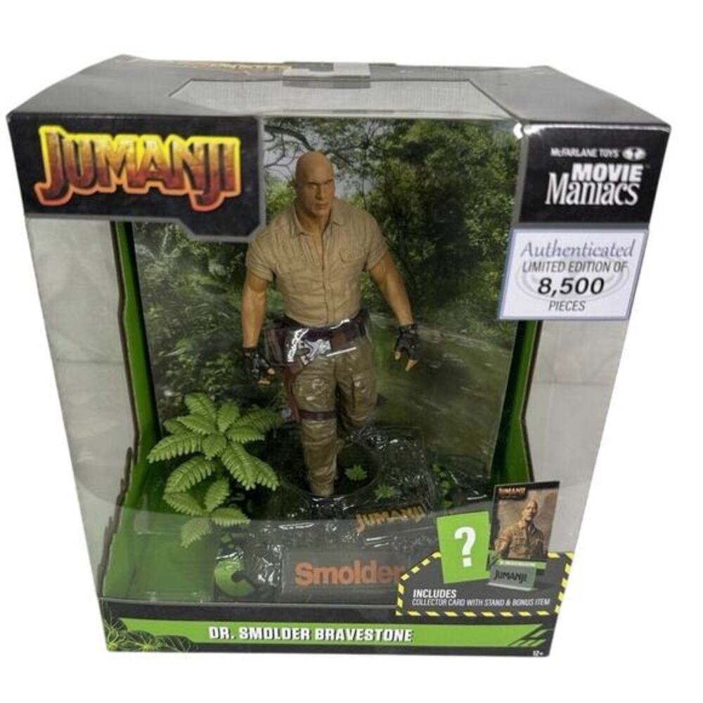 McFarlane Toys Dr. Smolder Bravestone (Jumanji) 6"‎ Movie Maniacs Posed Figure